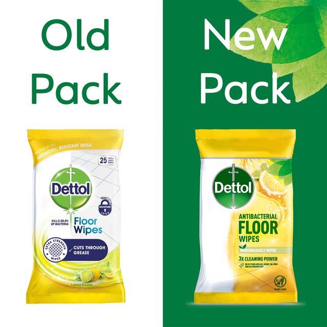 Dettol Antibacterial Extra Large Floor Wipes   25 per pack GOODS M&S   