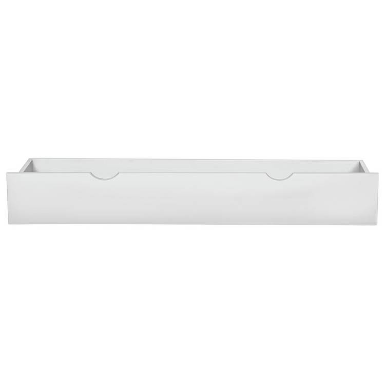 Argos Home under bed drawer single white, imported from the UK