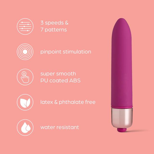 So Divine Afternoon Delight 10 Function Vibrating Bullet Pink GOODS M&S   