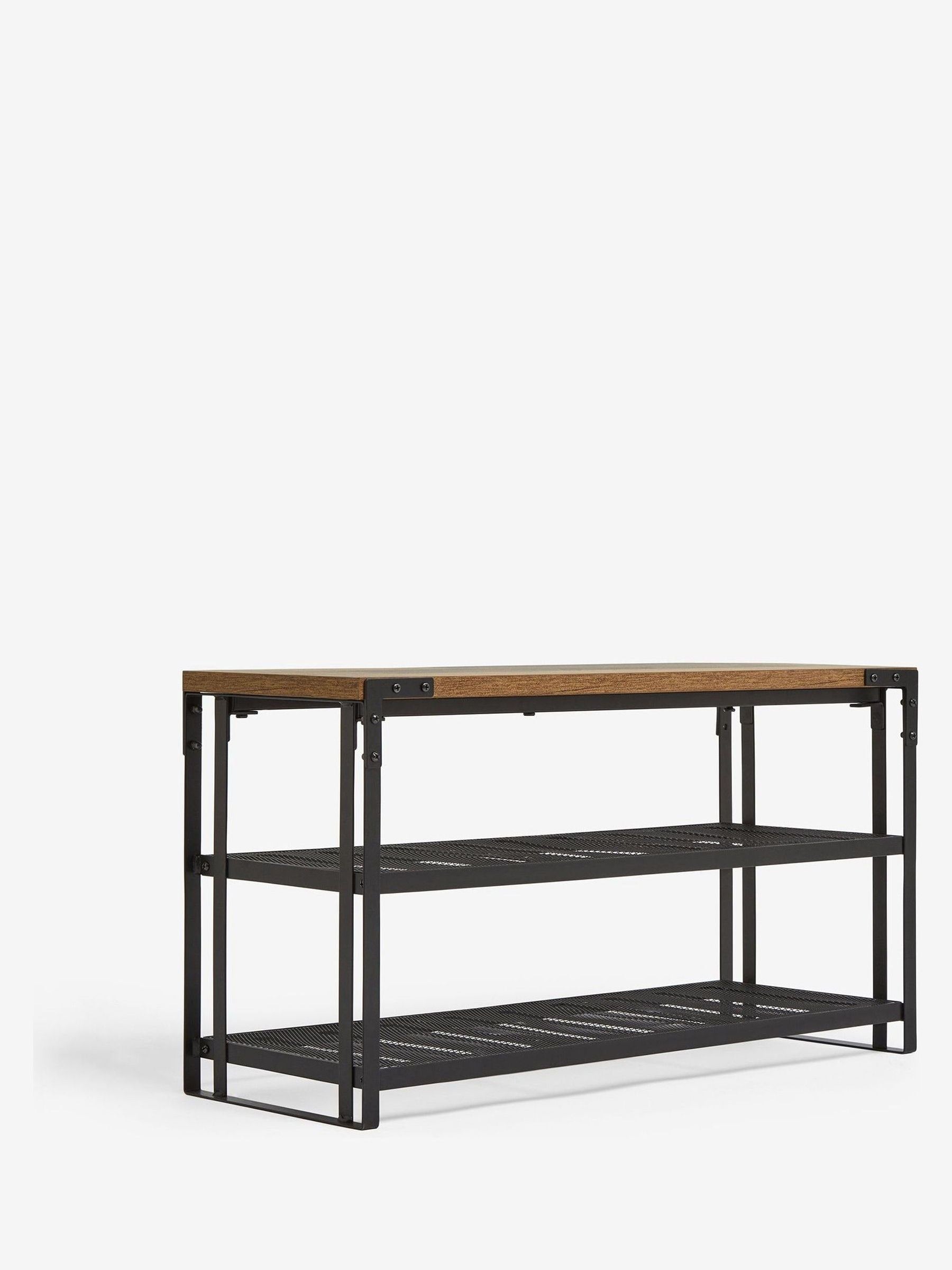 Dark Bronx 4 tier shoe storage console - British product