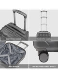 Flight Knight anthracite silver cabin case 45x36x20cm, imported from the UK
