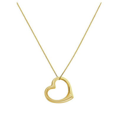Argos Revere 9ct Gold Floating Heart Pendant Necklace- Buy online at McGrocer