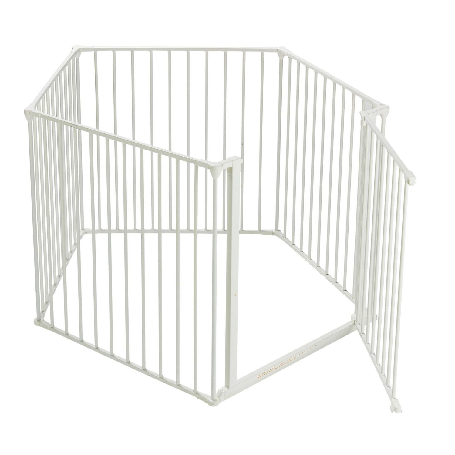Scandinavian pet pen with wall fittings white, UK version