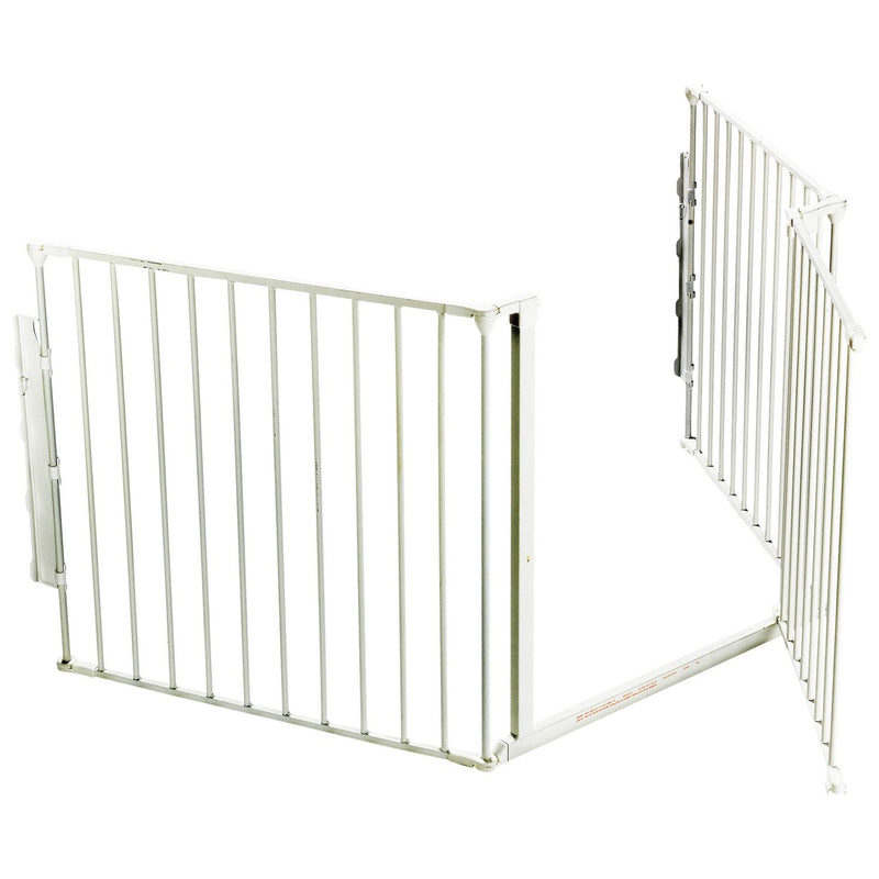 Scandinavian pet pen with wall fittings white, UK version