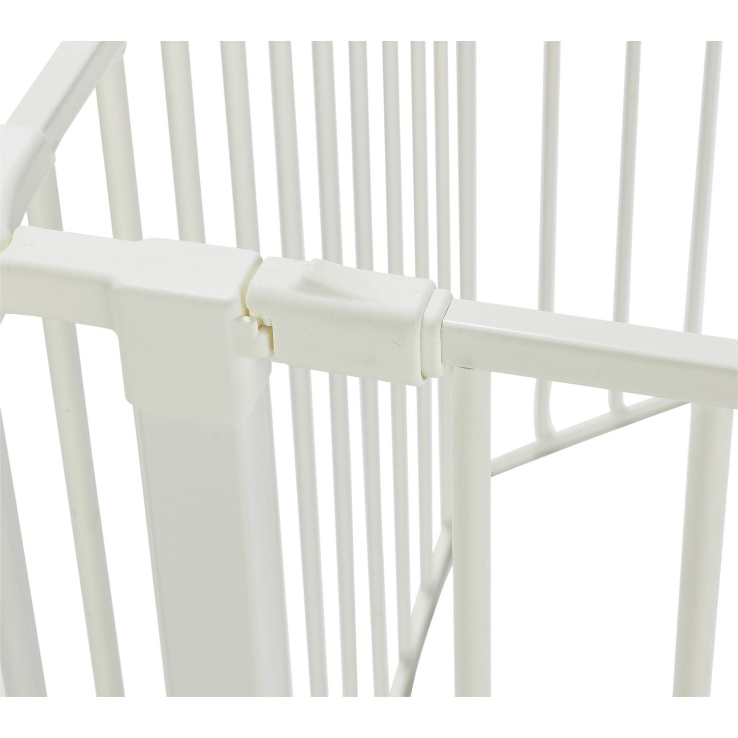 Scandinavian pet pen with wall fittings white, UK version