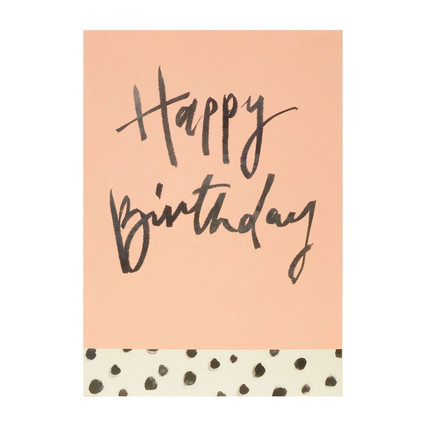 George Home Pink Spotty Birthday Card