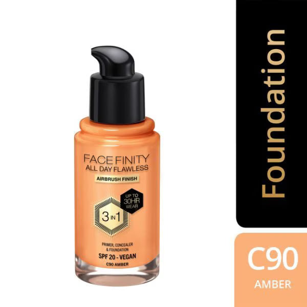 Max Factor Facefinity Foundation Amber, imported from the UK