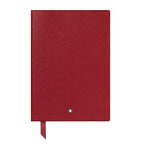 Ruled Saffiano Leather Notebook with Silver-Edged Paper 21cm x 15cm