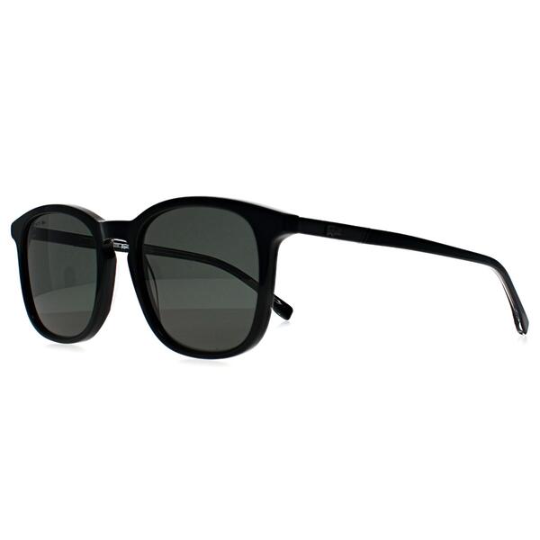 Lacoste L961S Black unisex sunglasses with green lenses - British product
