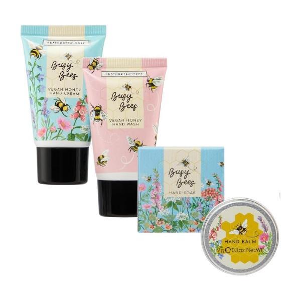 Heathcote &amp; Ivory Busy Bees hand care set travel size, UK version