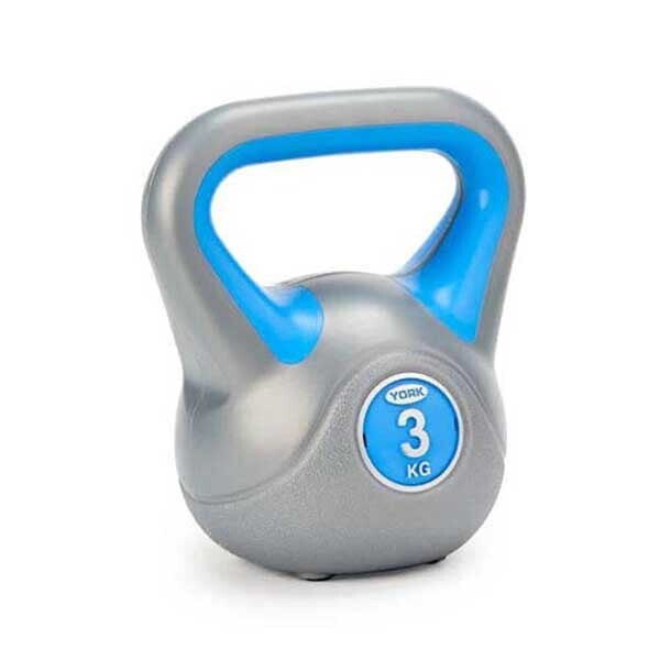 York vinyl kettlebell set 2kg 3kg 4kg (British brand)