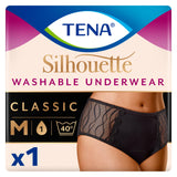 TENA Silhouette Washable Absorbent Underwear Classic Black M GOODS Sainsburys   