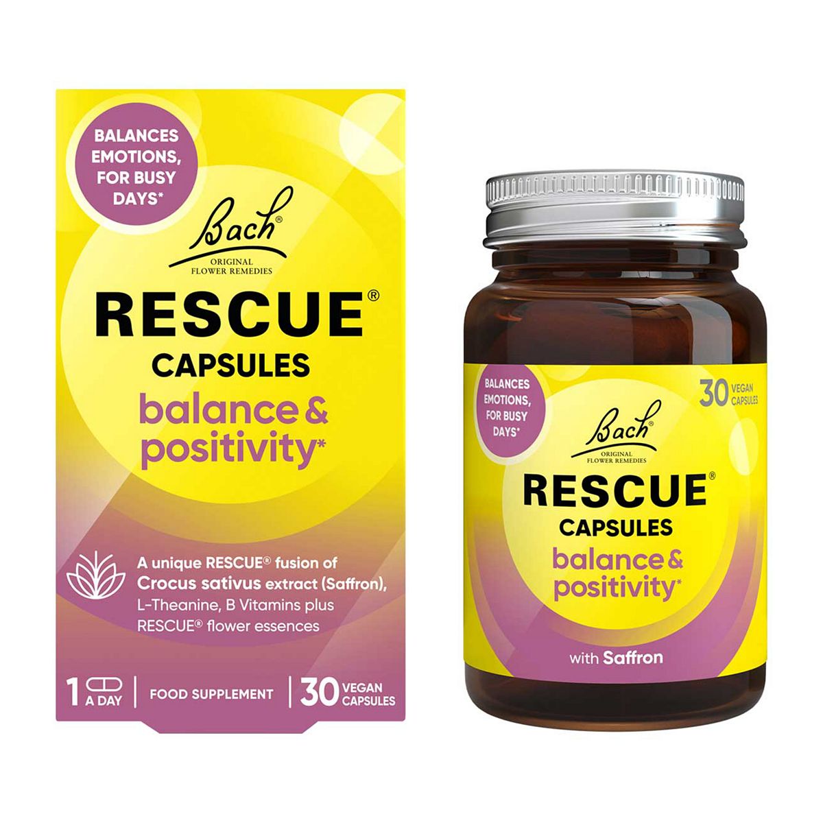 Rescue Balance & Positivity Capsules 30s GOODS Boots   