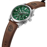 Timberland men's Northbridge watch brown leather strap stainless steel, UK version