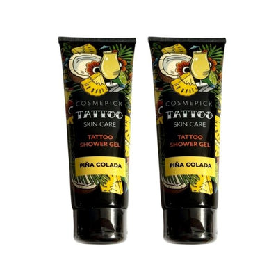 Superdrug COSMEPICK Tattoo Pina Colada Shower Gel 2 x 200ml- Buy online at McGrocer