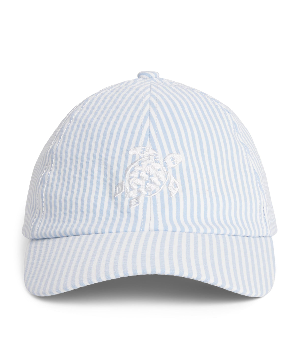 Seersucker Stripe Turtle Baseball Cap