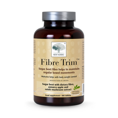 Holland & Barrett New Nordic Fibre Trim Dietary Fibre Supplement Tablets 180- Buy online at McGrocer