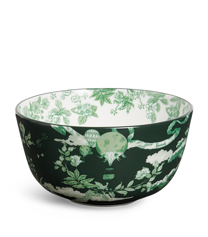 Harrods fine bone china Toile bowl 11cm, UK version