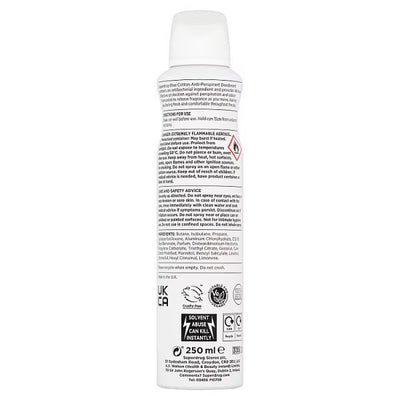 Superdrug Superdrug Anti-Perspirant Deodorant Cotton Kvinnespray 250ml - Kjøp online hos McGrocer