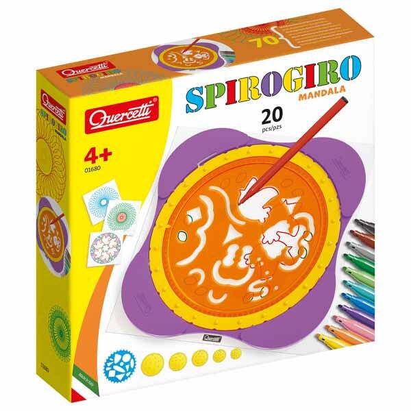 Quercetti Spirogiro Mandala art set for kids (British brand)