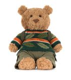 Jellycat Bartholomew Bear Hiking Outfit plush toy 26cm - British product