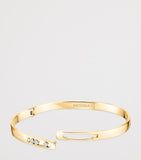 Messika yellow gold diamond bangle 0.11ct - British product