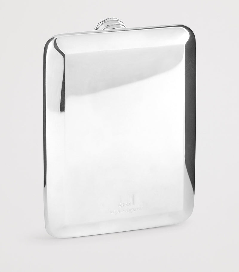Dunhill Silver Slim Pocket Flask - British product