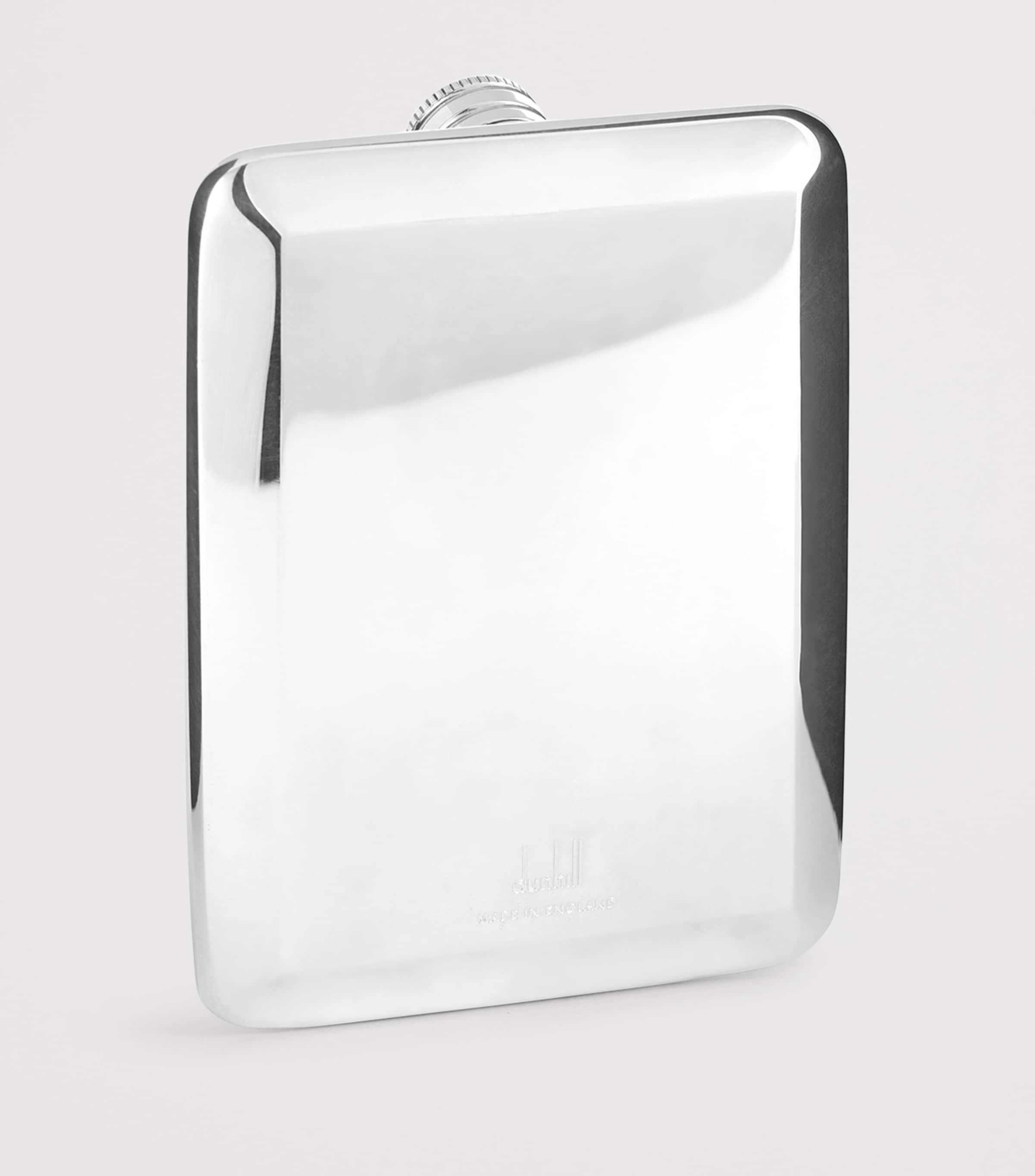 Dunhill Silver Slim Pocket Flask - British product