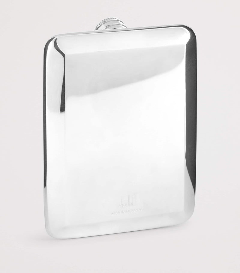 Dunhill Silver Slim Pocket Flask - British product