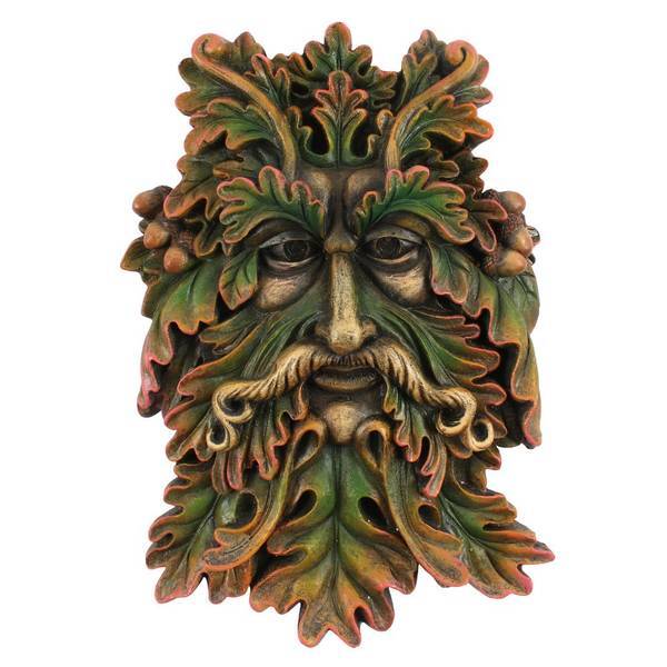 Something Different Green Man face plaque resin, UK version