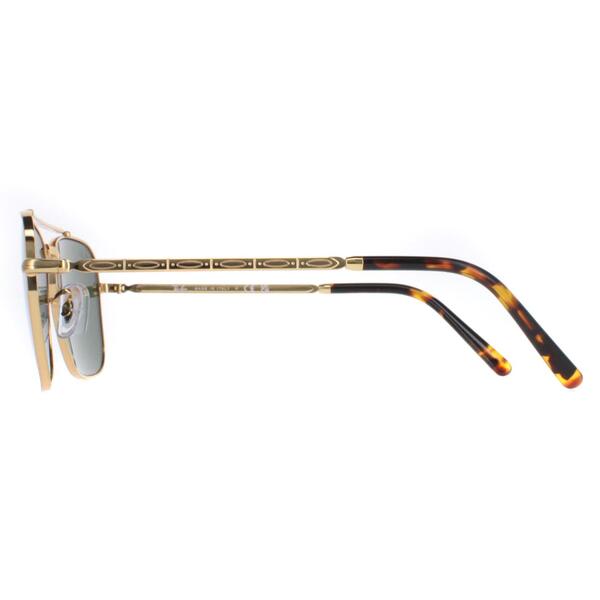 Ray-Ban New Caravan gold sunglasses with green lenses, UK version