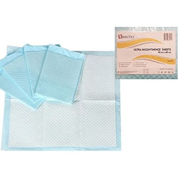 Omnitex 40x60cm Disposable Incontinence Chair Pads 800ml 25x GOODS Superdrug   