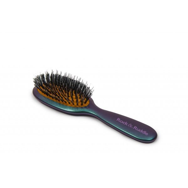 Rock & Ruddle Green Purple Small Synthetic Bristle Hairbrush