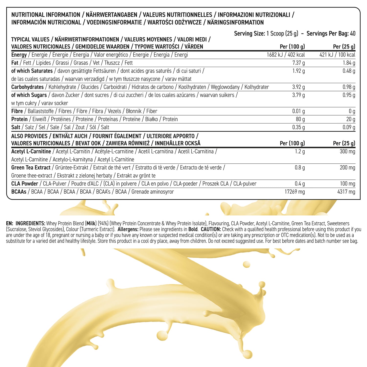 Applied Nutrition Diet Whey Protein Banana Milkshake 1kg - British product