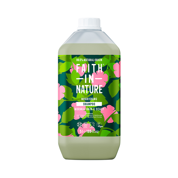 Faith in Nature Wild Rose Shampoo 5L Natural Shampoo Holland&Barrett