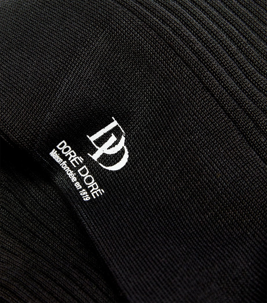 Doré Doré cotton rib-knit socks (British brand)