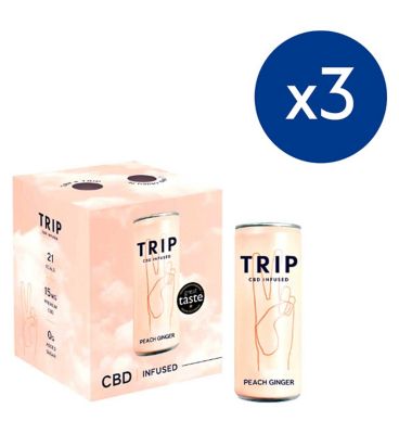 Trip CBD Drink Peach Ginger - 12 x 250ml Bundle