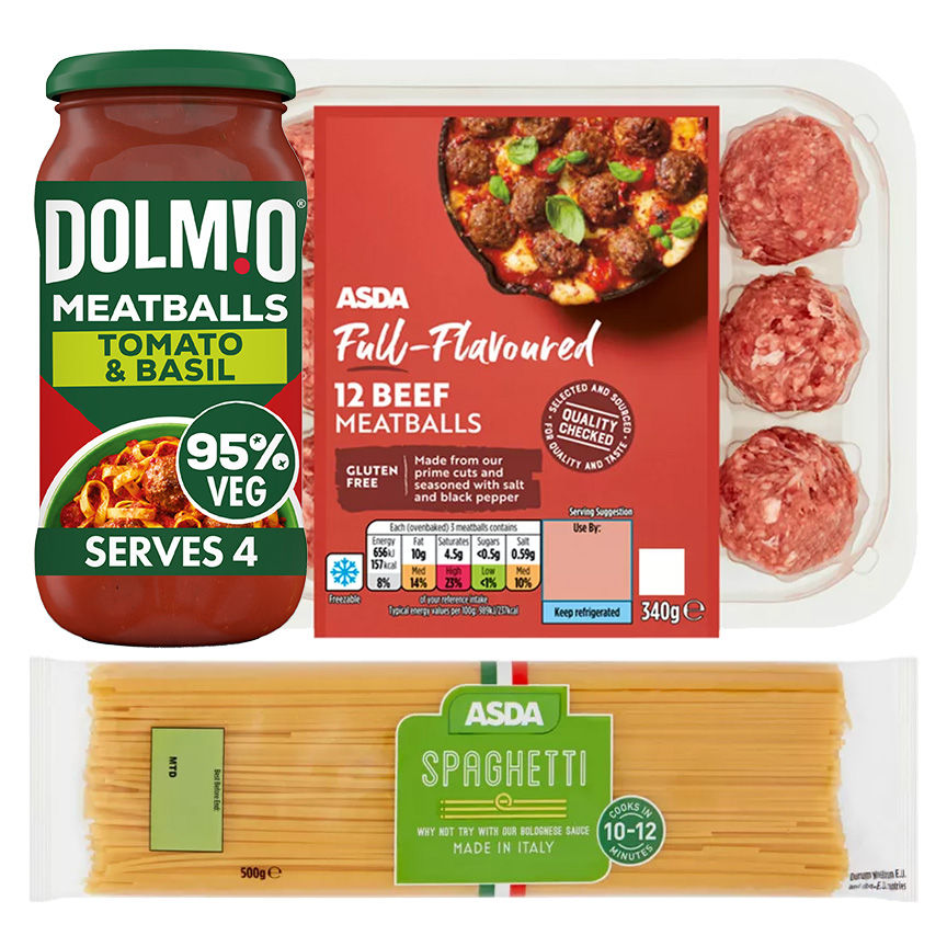 Meatballs Meal Bundle for 4 GOODS ASDA   