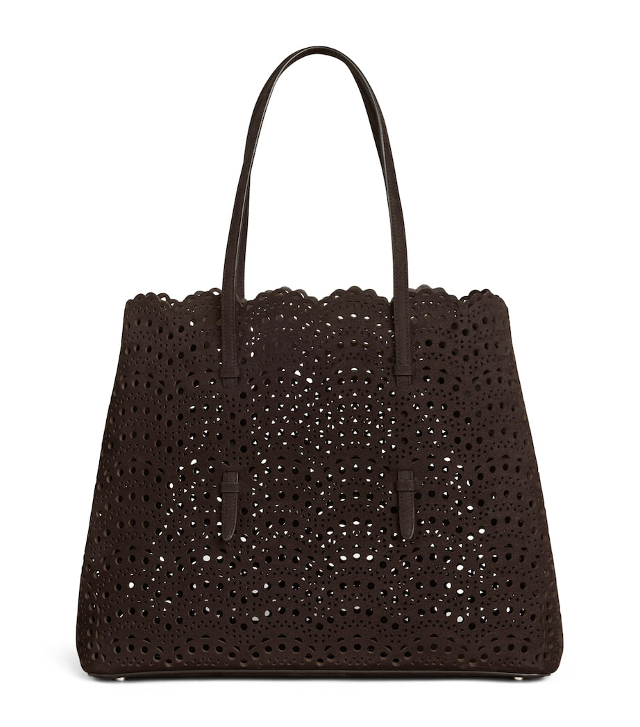 Alaïa Mina Vienne top handle leather bag medium, imported from the UK