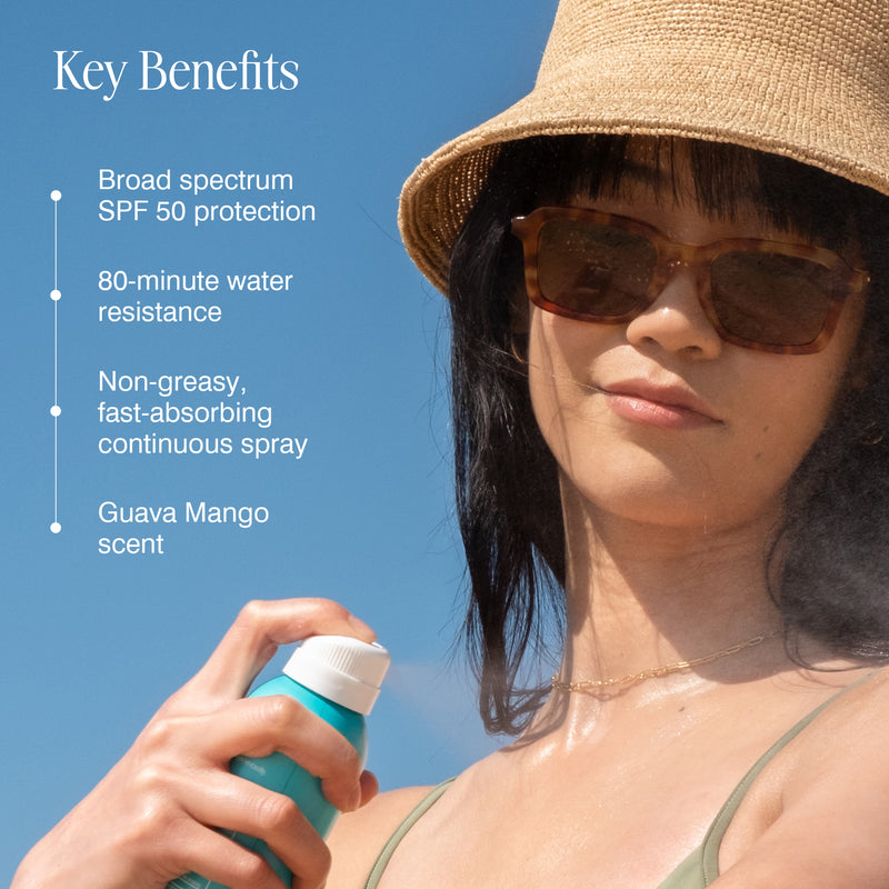 Coola Sunscreen Spray Guava Mango SPF50 177ml - British product