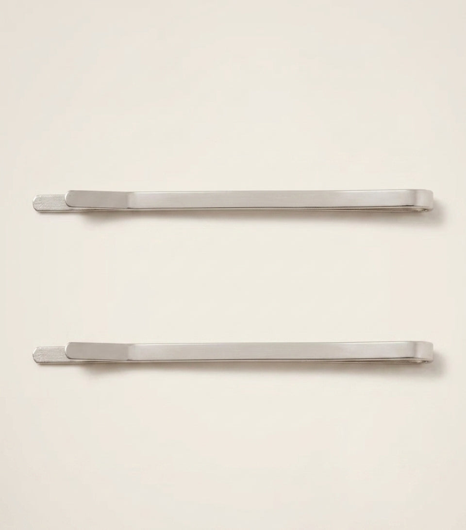 Prada hair clips set of 2 brass enamel, imported from the UK
