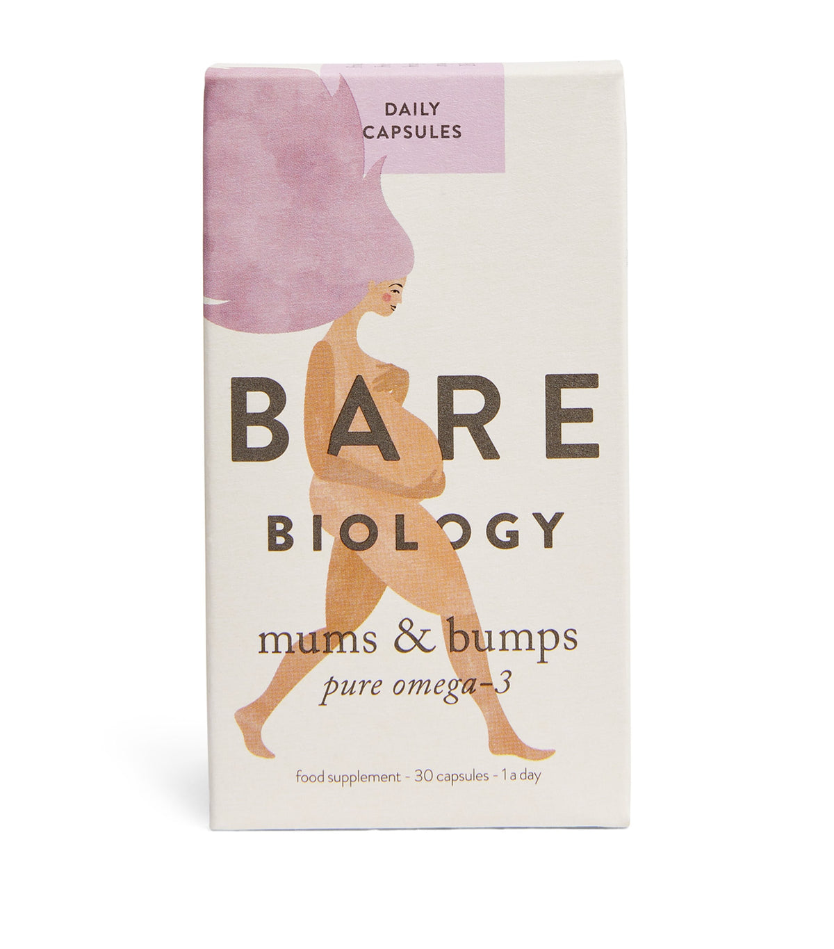 Bare Biology Mum & Bump Pure Omega-3 maternity supplement 30 capsules - British product