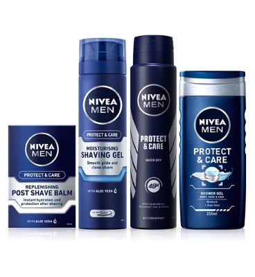 NIVEA MEN Protect & Care Grooming Dry Skin Bundle Set Men's Toiletries Boots   