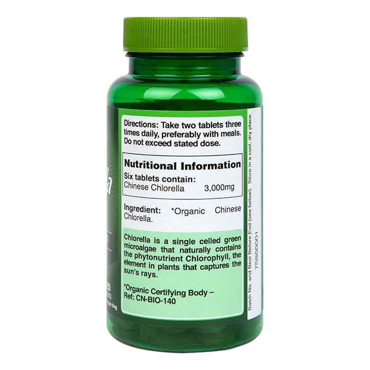 Holland & Barrett Chinese Chlorella Rich in Chlorophyll 120 Tablets 3000mg