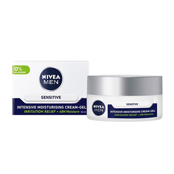 NIVEA MEN Sensitive Intensive Face Cream Moisturiser 50ml