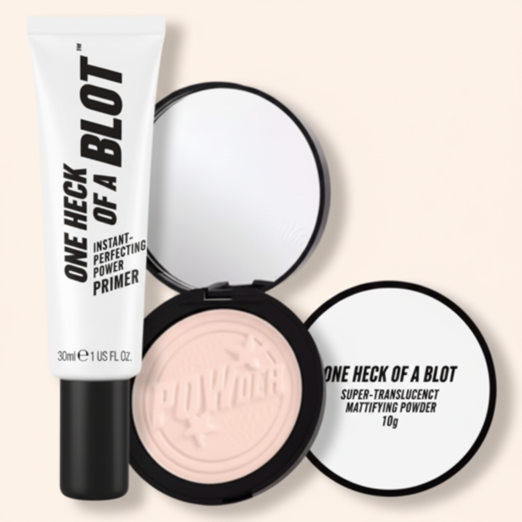Soap & Glory One Heck Of A Blot makeup powder and primer (British brand)