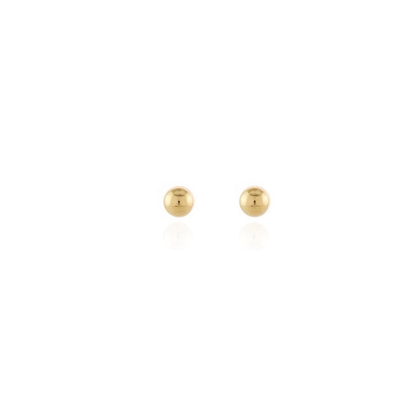 Cachet 7mm gold-plated ball stud earrings (British brand)