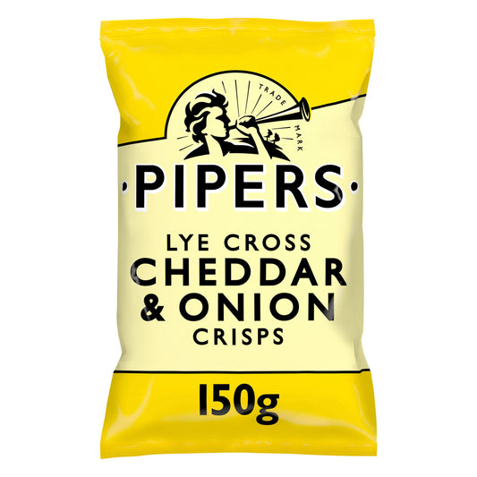 Pipers Lye Cross Cheddar & Onion Sharing Crisps 150g Sharing crisps Sainsburys   