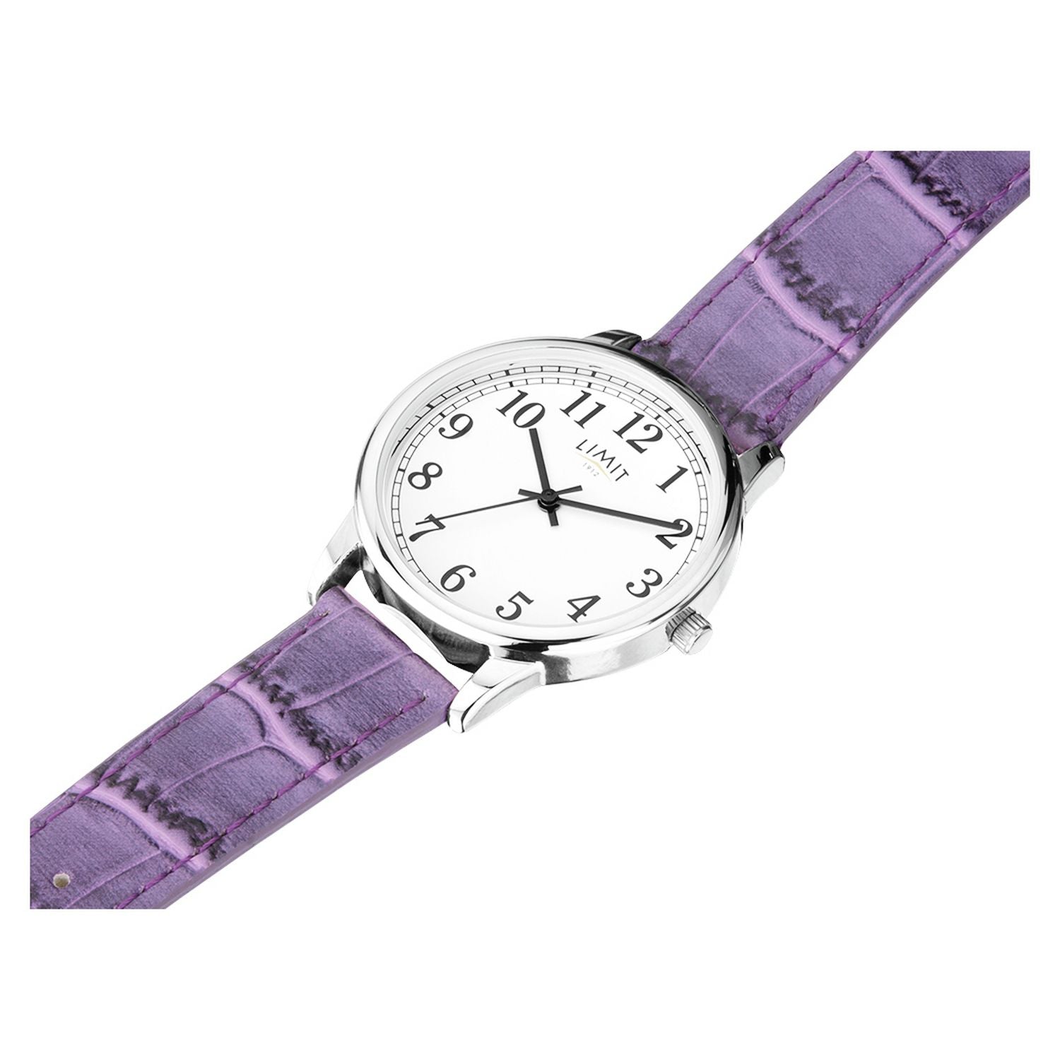 Limit ladies watch purple faux leather strap, UK version