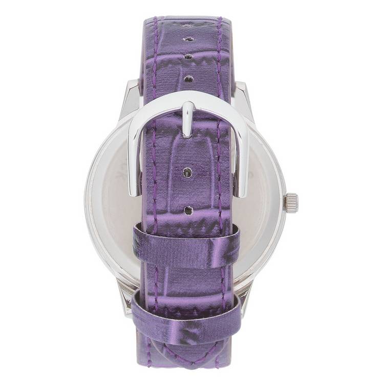 Limit ladies watch purple faux leather strap, UK version